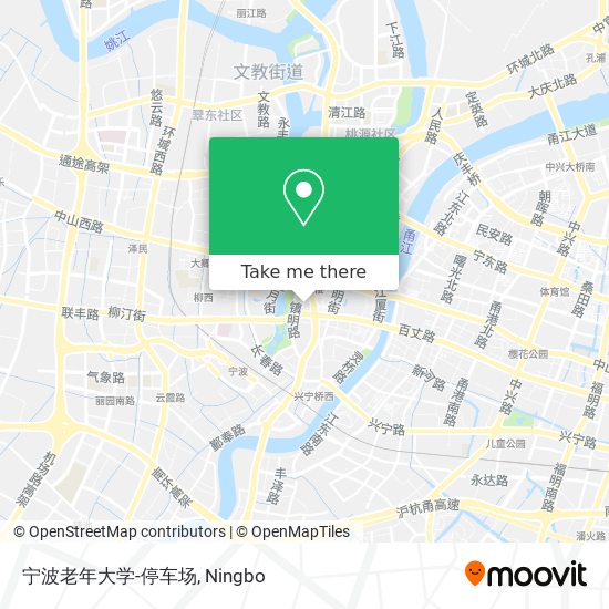 宁波老年大学-停车场 map