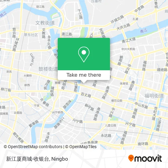 新江厦商城-收银台 map