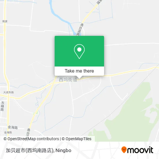 加贝超市(西坞南路店) map