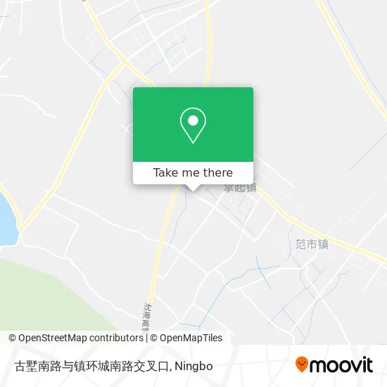 古墅南路与镇环城南路交叉口 map