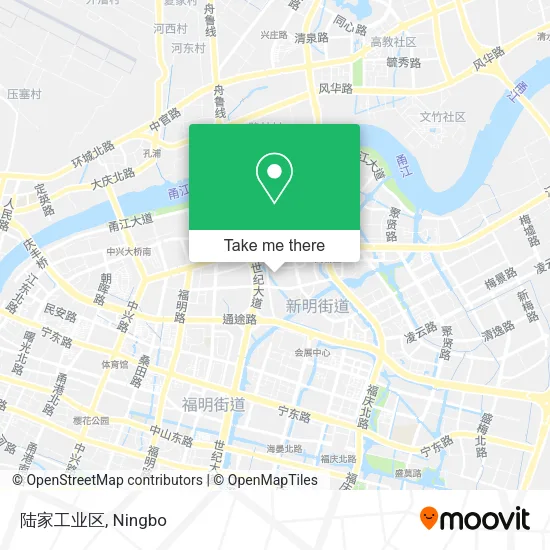 陆家工业区 map