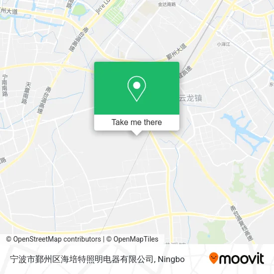 宁波市鄞州区海培特照明电器有限公司 map