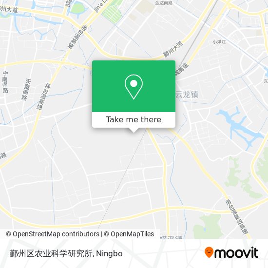 鄞州区农业科学研究所 map