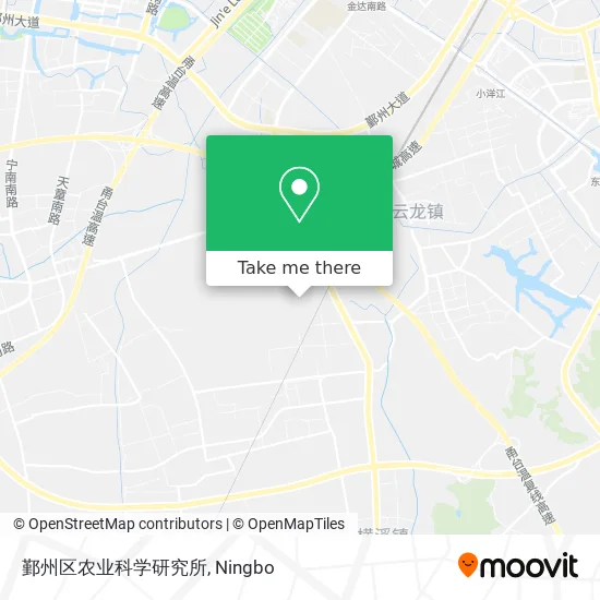 鄞州区农业科学研究所 map