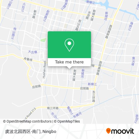 虞波北园西区-南门 map