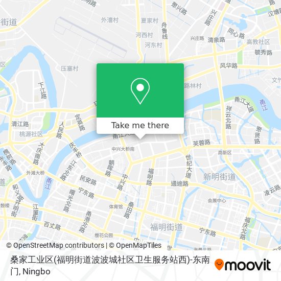 桑家工业区(福明街道波波城社区卫生服务站西)-东南门 map