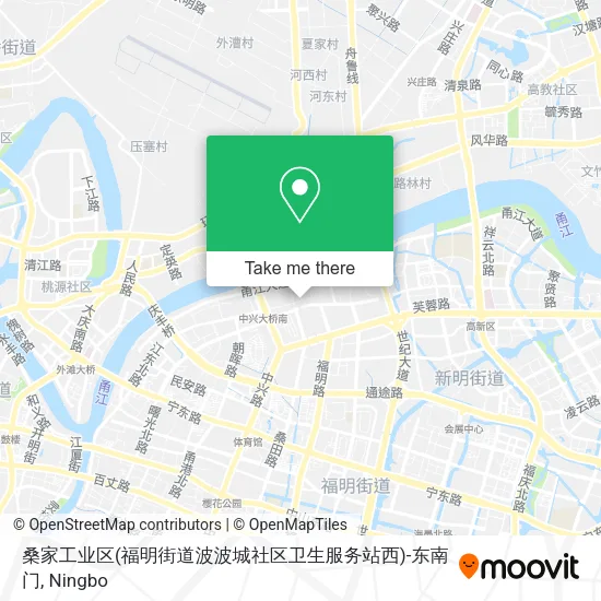 桑家工业区(福明街道波波城社区卫生服务站西)-东南门 map