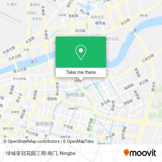 绿城皇冠花园三期-南门 map