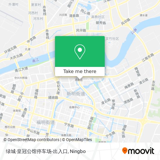 绿城·皇冠公馆停车场-出入口 map