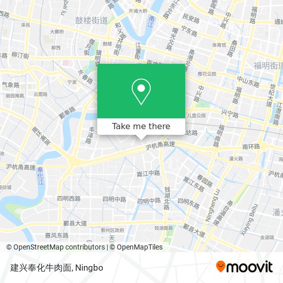 建兴奉化牛肉面 map