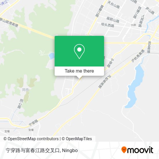 宁穿路与富春江路交叉口 map