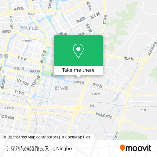 宁穿路与浦港路交叉口 map