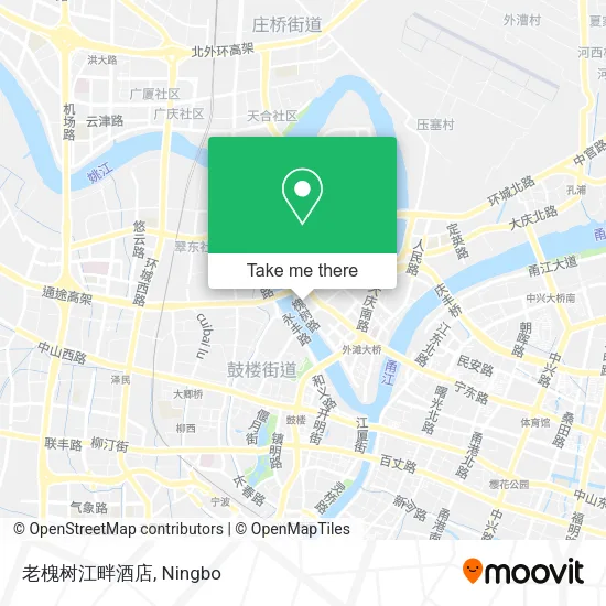 老槐树江畔酒店 map