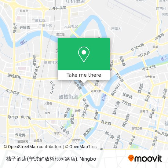 桔子酒店(宁波解放桥槐树路店) map