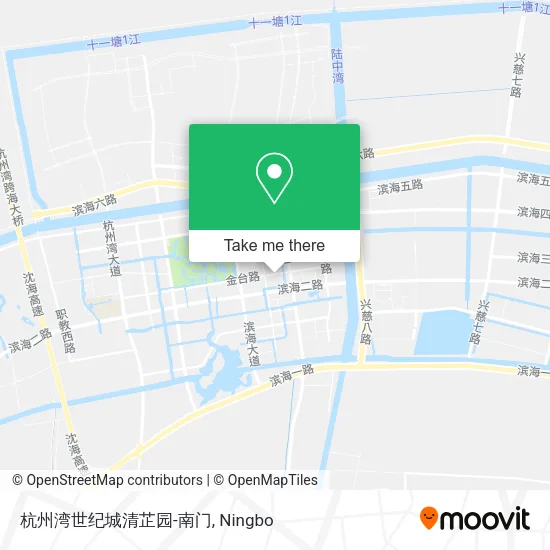 杭州湾世纪城清芷园-南门 map