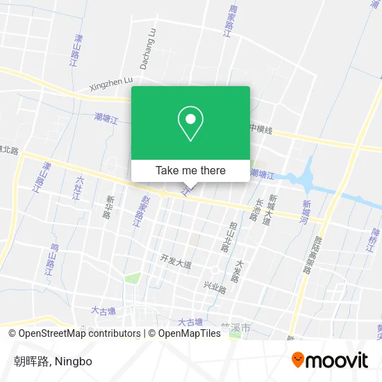 朝晖路 map
