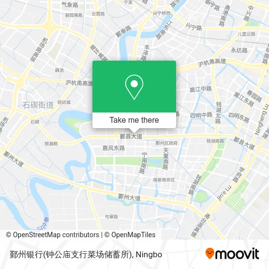 鄞州银行(钟公庙支行菜场储蓄所) map