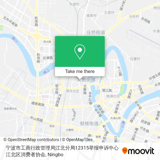 宁波市工商行政管理局江北分局12315举报申诉中心江北区消费者协会 map