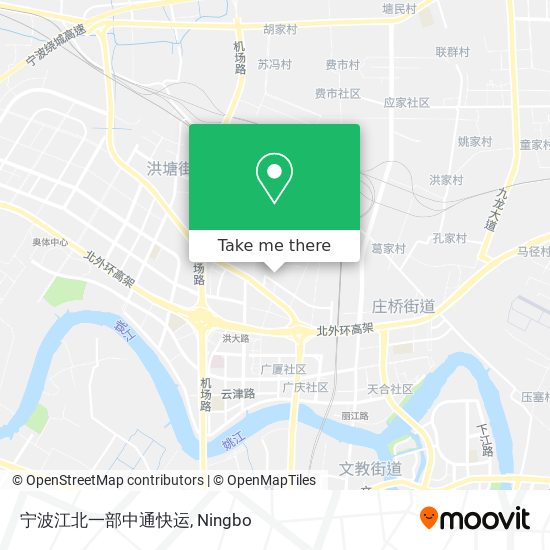 宁波江北一部中通快运 map