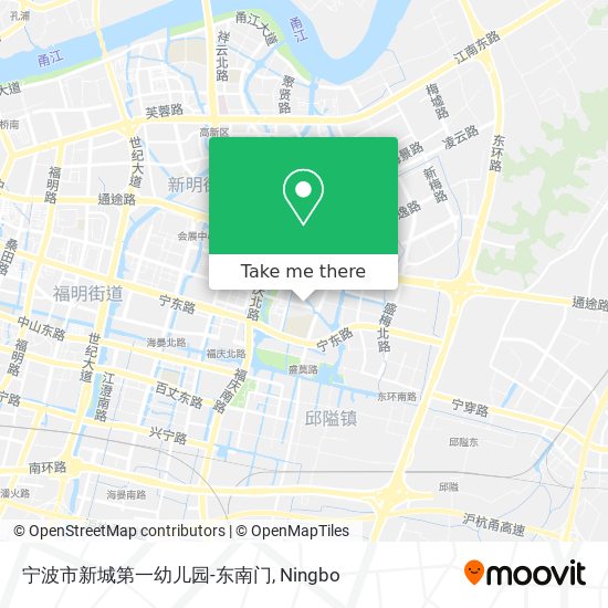 宁波市新城第一幼儿园-东南门 map