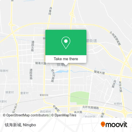镇海新城 map