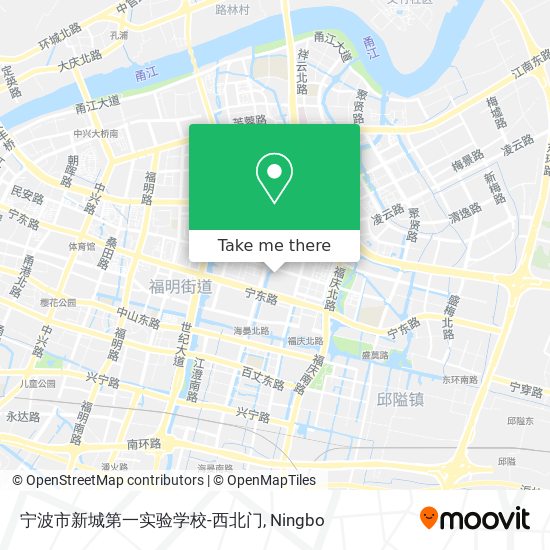宁波市新城第一实验学校-西北门 map