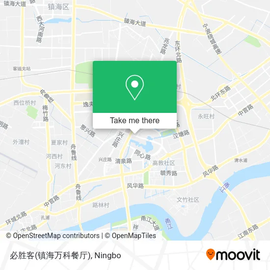 必胜客(镇海万科餐厅) map