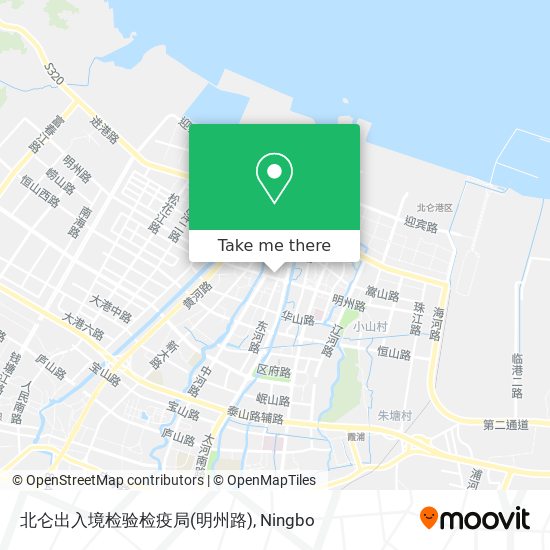 北仑出入境检验检疫局(明州路) map