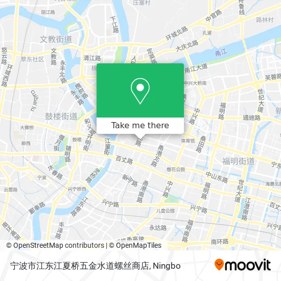 宁波市江东江夏桥五金水道螺丝商店 map