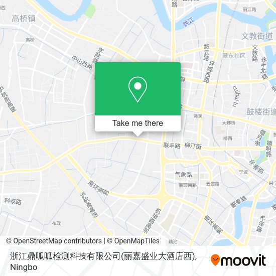 浙江鼎呱呱检测科技有限公司(丽嘉盛业大酒店西) map
