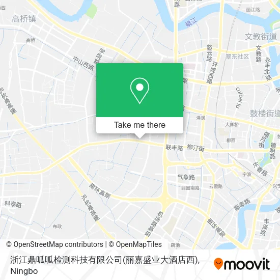 浙江鼎呱呱检测科技有限公司(丽嘉盛业大酒店西) map