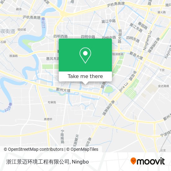 浙江景迈环境工程有限公司 map