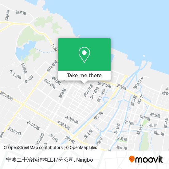 宁波二十冶钢结构工程分公司 map