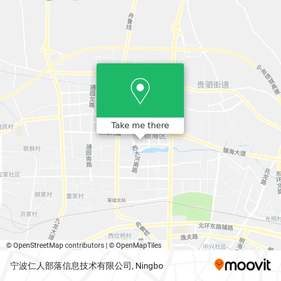 宁波仁人部落信息技术有限公司 map