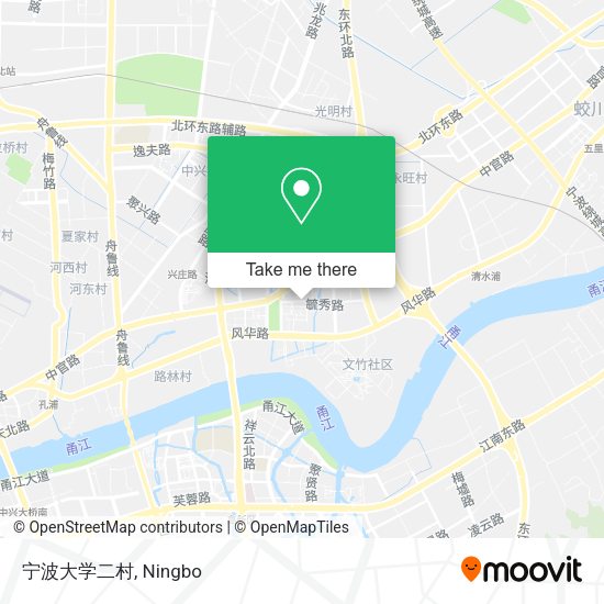 宁波大学二村 map