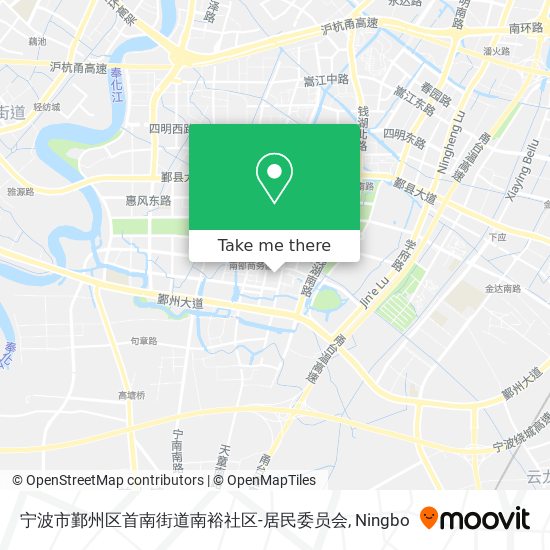 宁波市鄞州区首南街道南裕社区-居民委员会 map