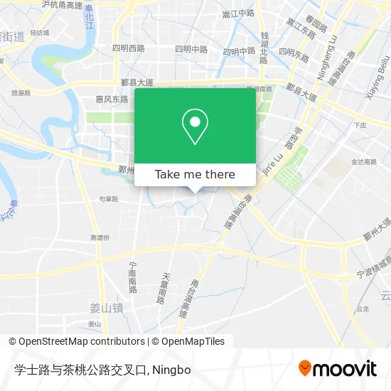 学士路与茶桃公路交叉口 map
