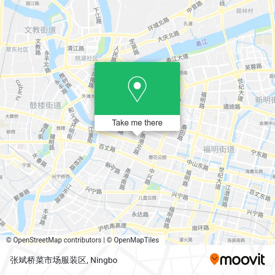张斌桥菜市场服装区 map