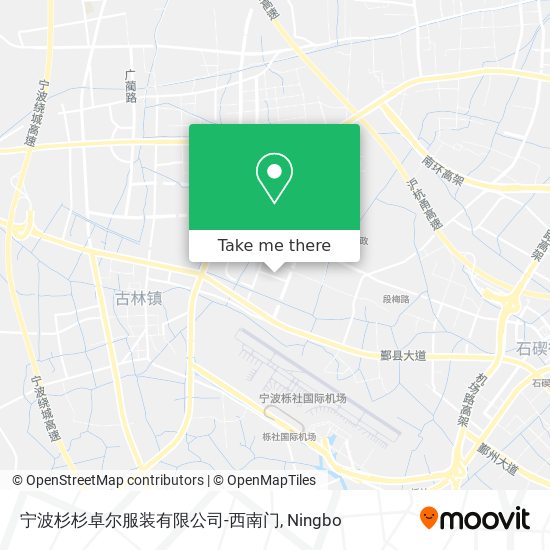 宁波杉杉卓尔服装有限公司-西南门 map