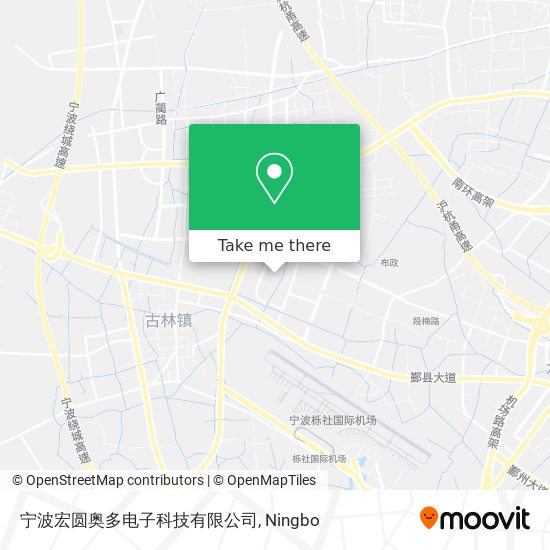 宁波宏圆奥多电子科技有限公司 map