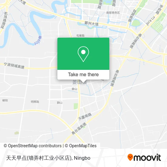 天天早点(墙弄村工业小区店) map