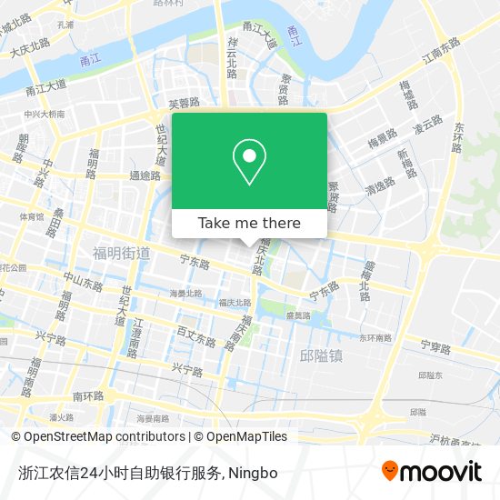 浙江农信24小时自助银行服务 map