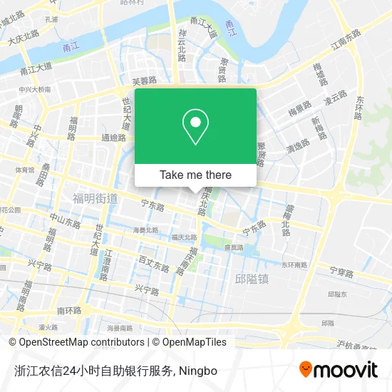 浙江农信24小时自助银行服务 map