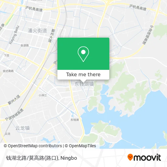 钱湖北路/莫高路(路口) map