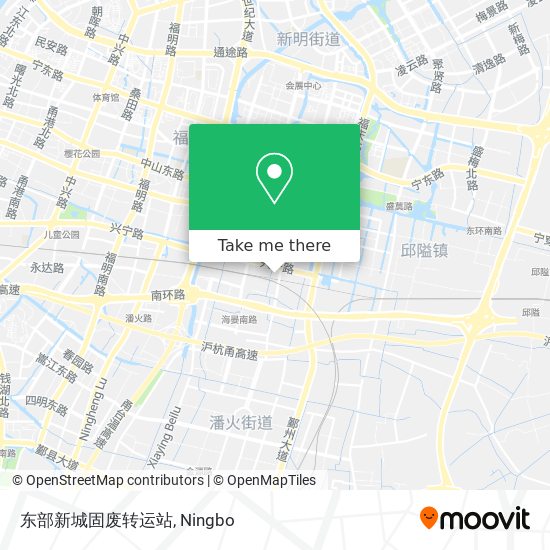 东部新城固废转运站 map