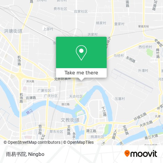 雨易书院 map