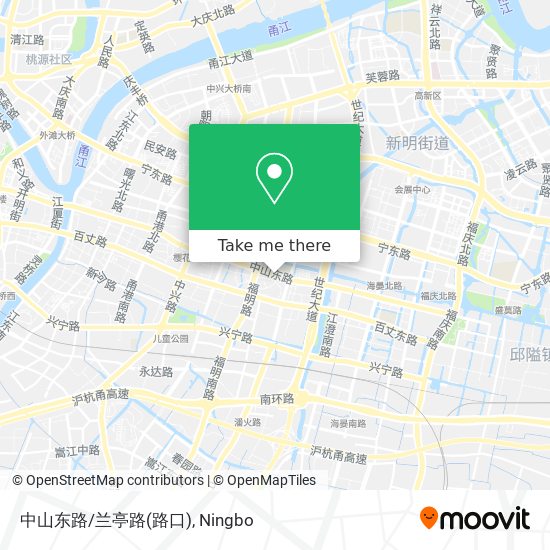 中山东路/兰亭路(路口) map