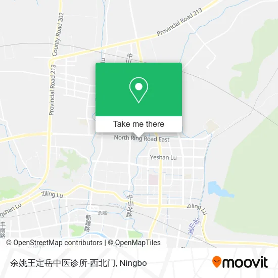 余姚王定岳中医诊所-西北门 map