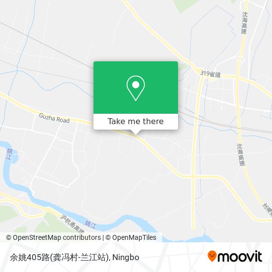 余姚405路(龚冯村-兰江站) map