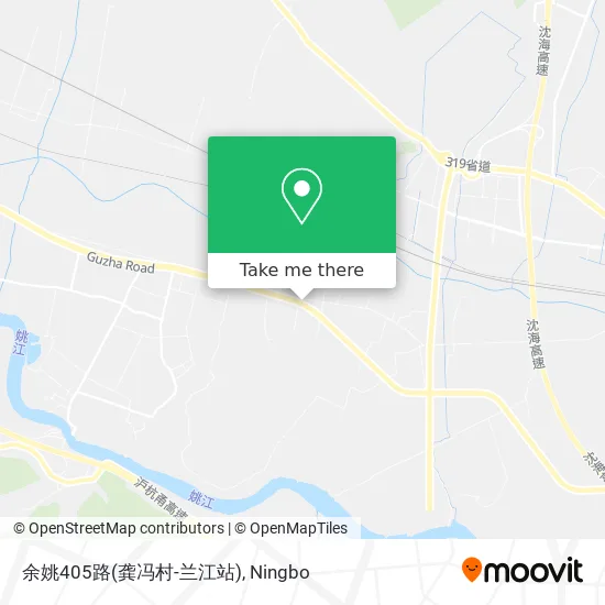 余姚405路(龚冯村-兰江站) map